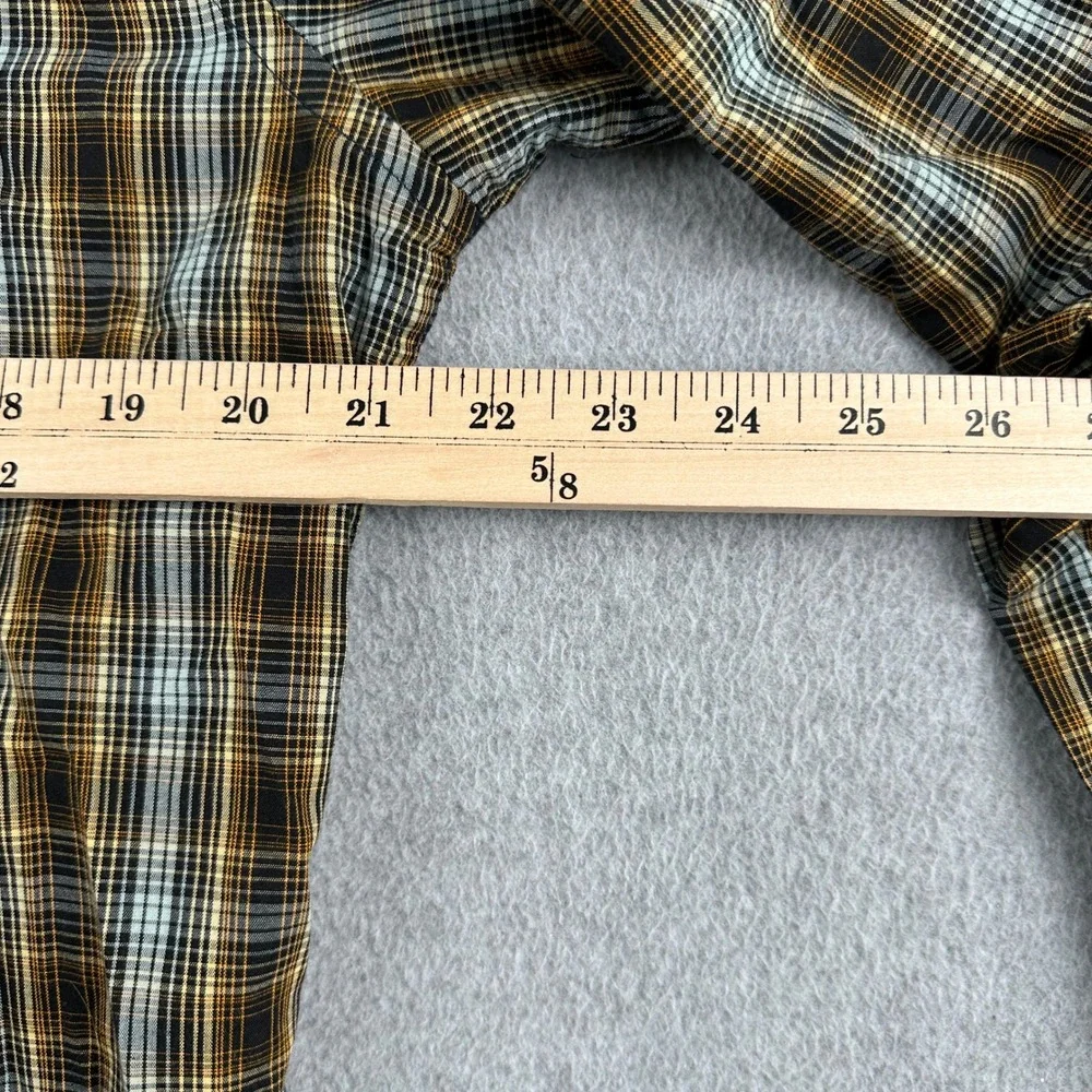 Pendleton Shirt Mens M Brown Frontier Western Pearl‎ Snap Plaid Long Sleeve
